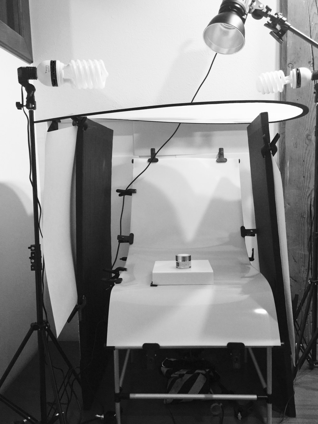 Product Photography Table Setup.